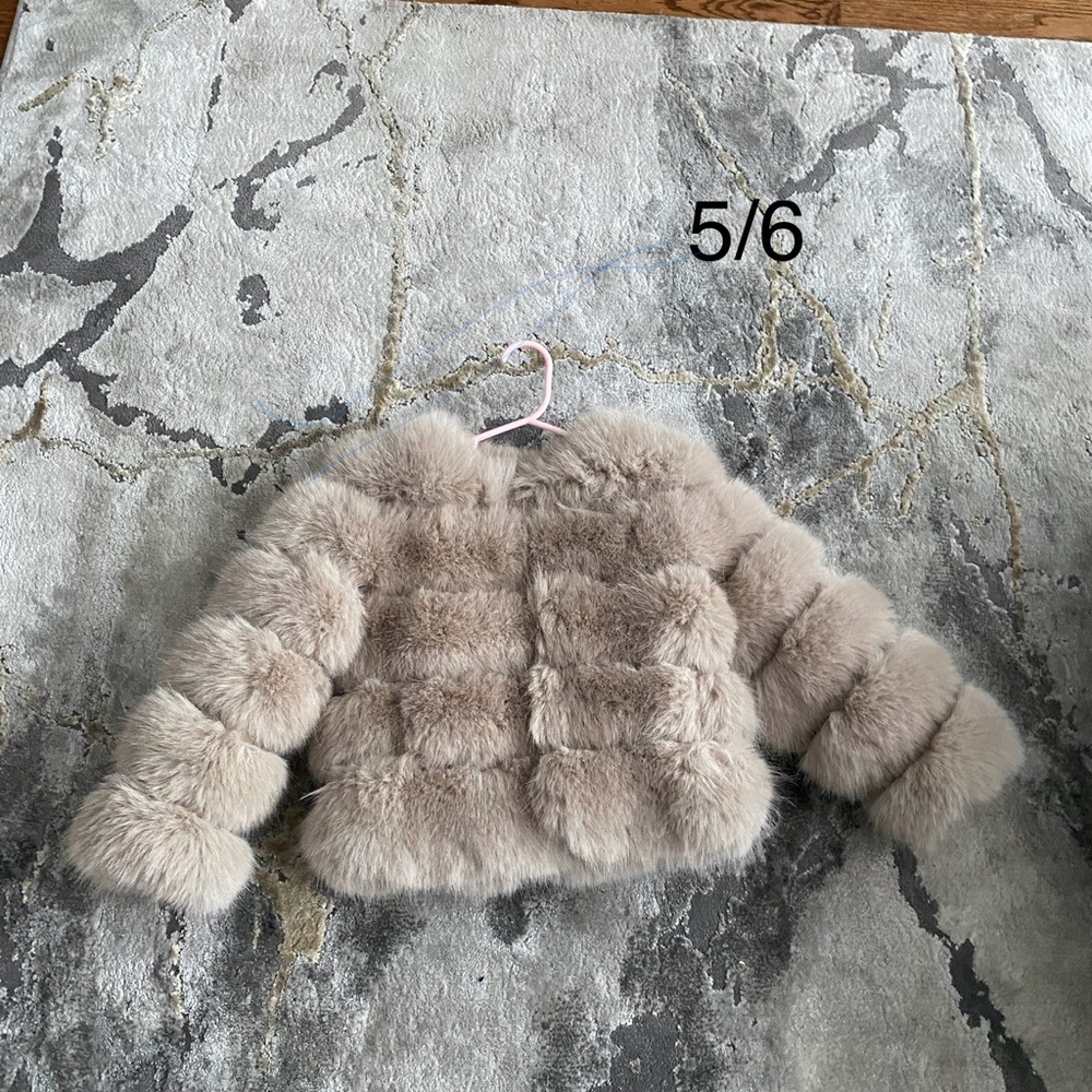 Little Girls Faux Fur Jacket